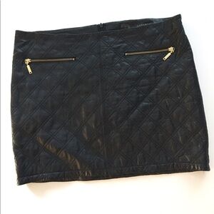 Zara faux leather mini skirt .